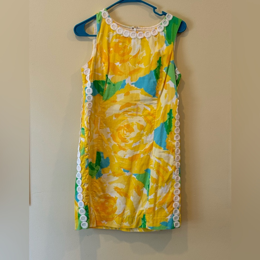 Yellow flowered, Lily pulitzer  dress